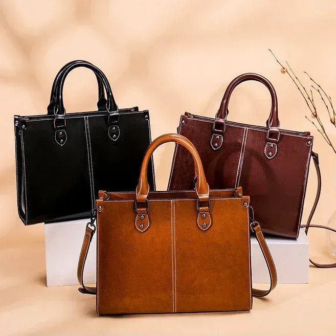 Leder Handtasche "Lilly" - TOLLzWOOD