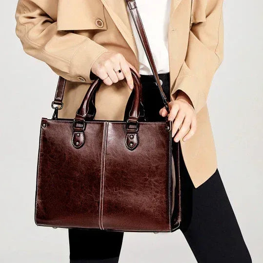 Leder Handtasche "Lilly" - TOLLzWOOD