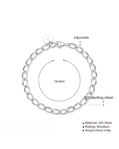 Eleganter Armreif aus 925er Sterlingsilber - TOLLzWOOD