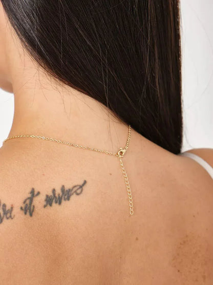 Halskette „Clover“ in Goldfarbe - TOLLzWOOD