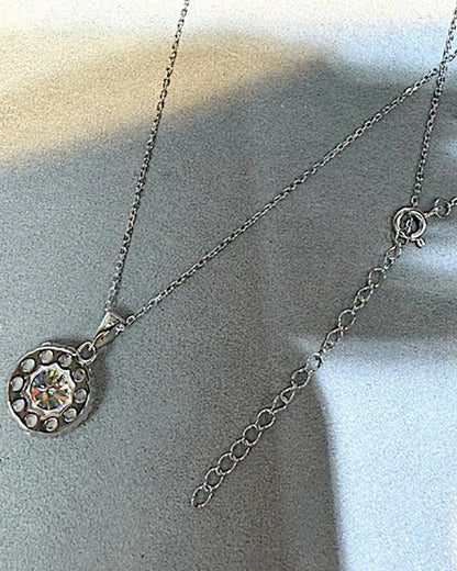 Halskette aus 925er Silber mit Zirkonia - TOLLzWOOD