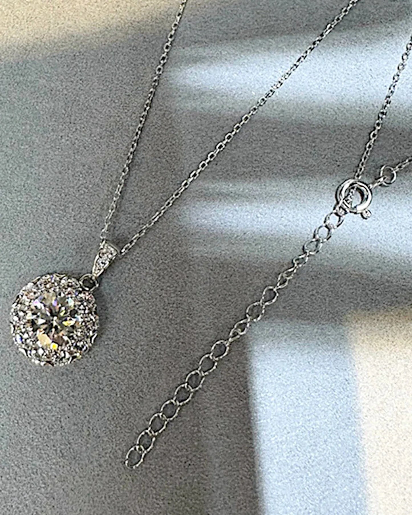 Halskette aus 925er Silber mit Zirkonia - TOLLzWOOD