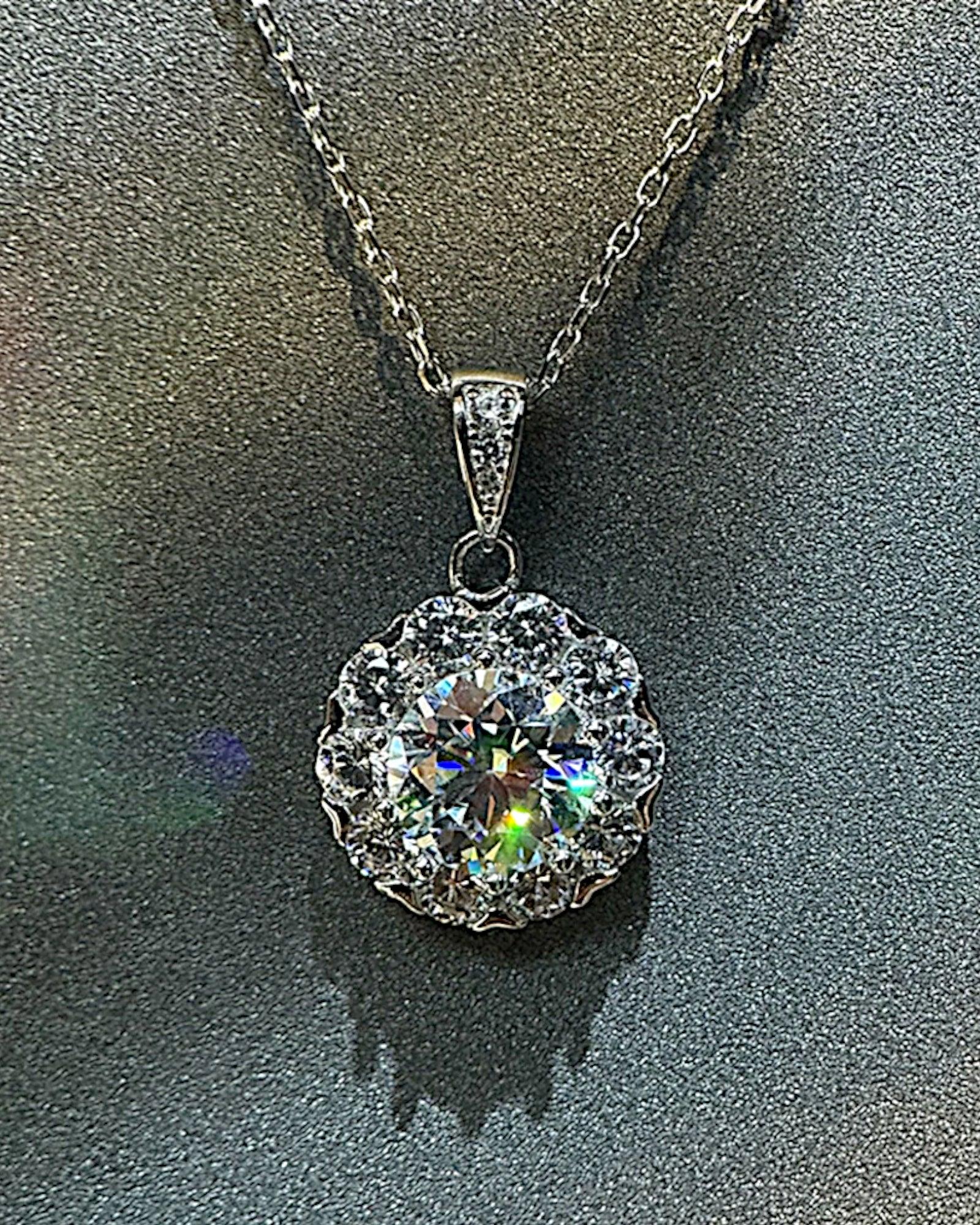 Halskette aus 925er Silber mit Zirkonia - TOLLzWOOD
