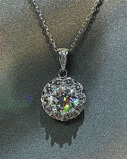 Halskette aus 925er Silber mit Zirkonia - TOLLzWOOD