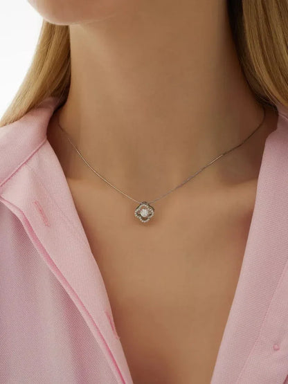 Halskette aus 925er Silber mit Zirkonia - TOLLzWOOD