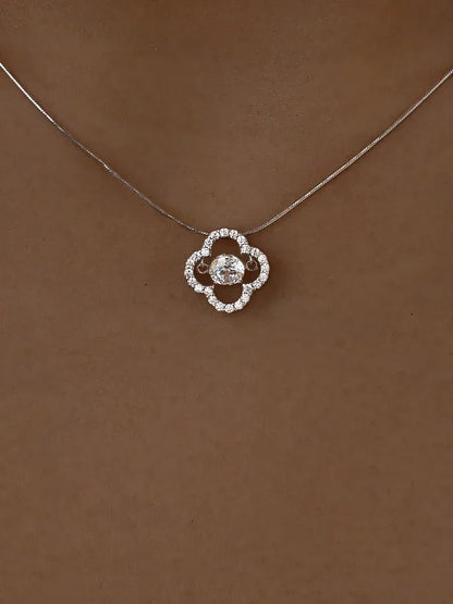 Halskette aus 925er Silber mit Zirkonia - TOLLzWOOD