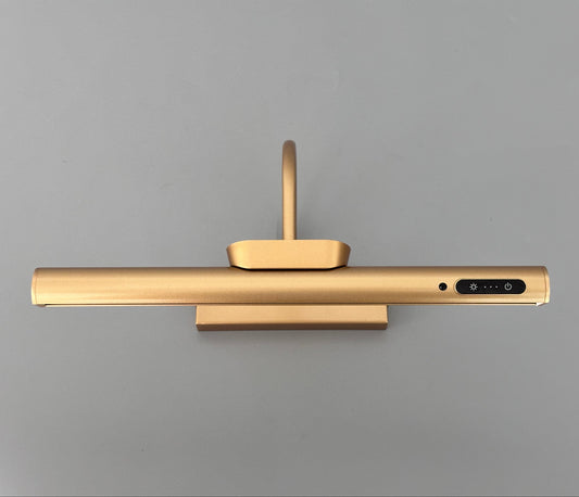 Wall light for pictures, LED, gold-colored, 35 cm