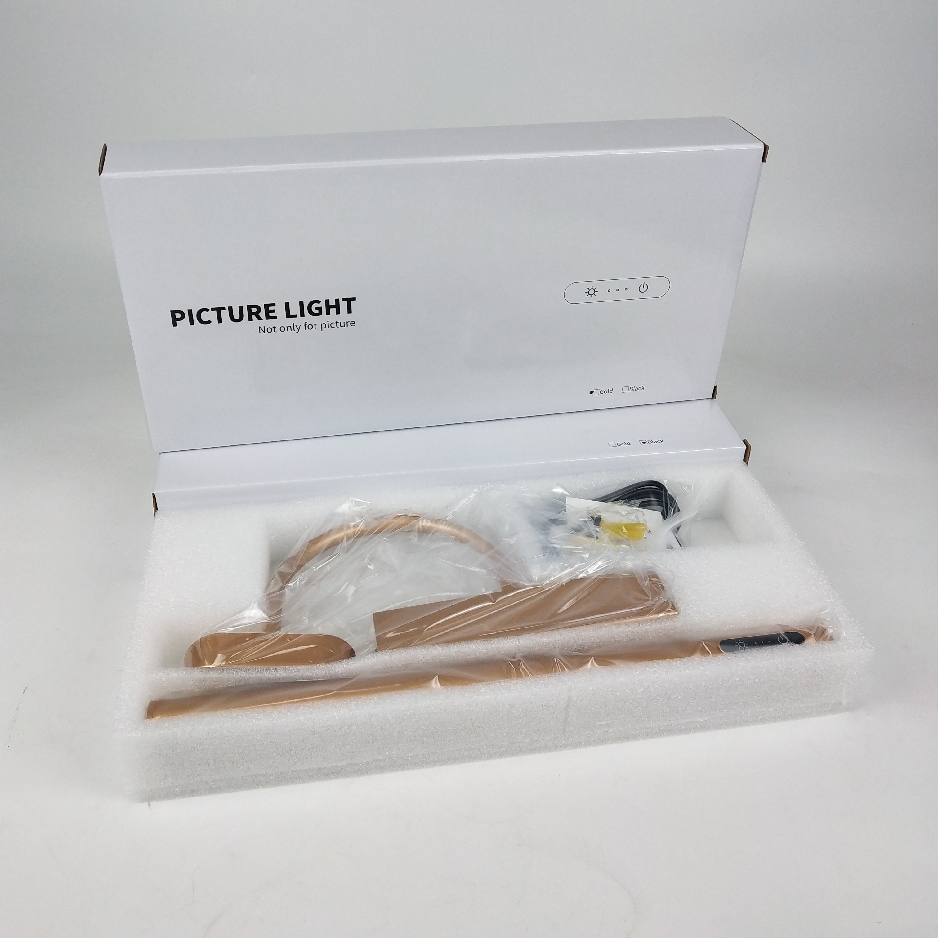 Wandleuchte für Bilder, LED, goldfarben, 35 cm