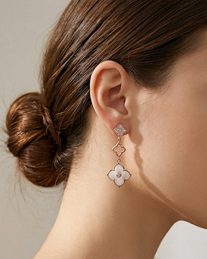 Ohrringe aus 925er Sterlingsilber Rosa