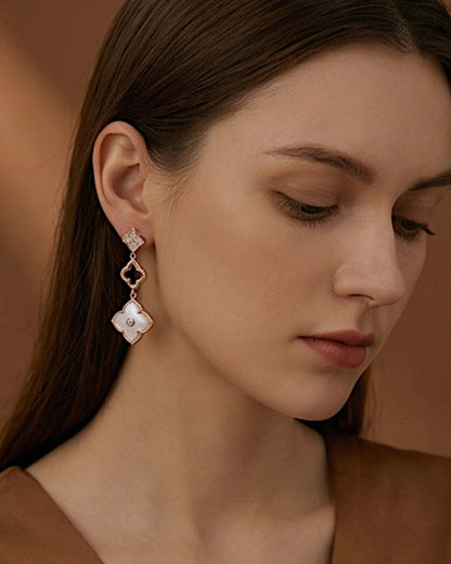 Ohrringe aus 925er Sterlingsilber Rosa