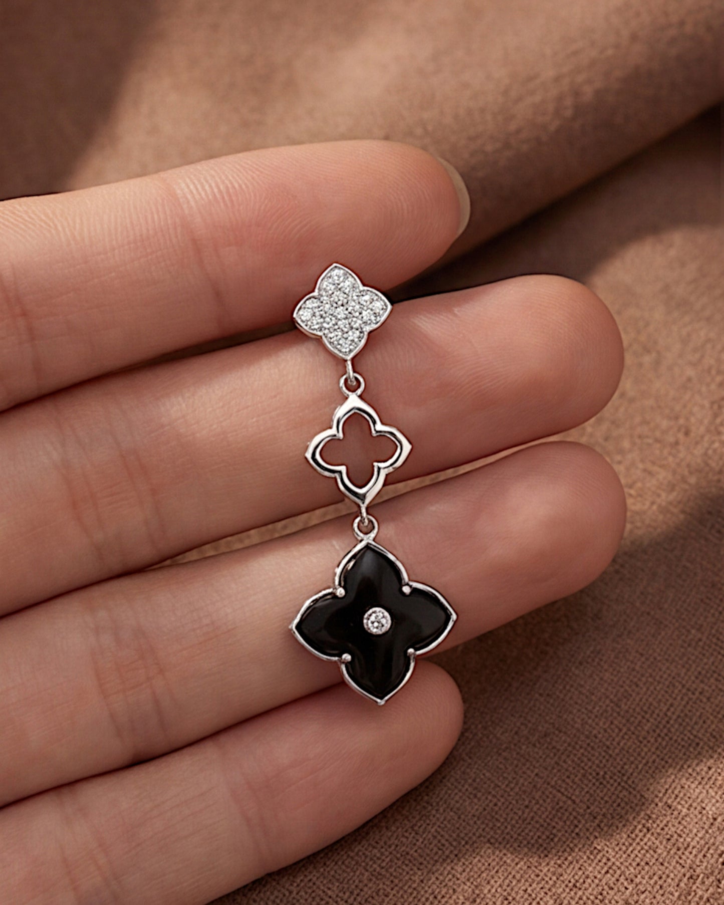 Silberne Ohrringe aus 925er Silber Silberfarben