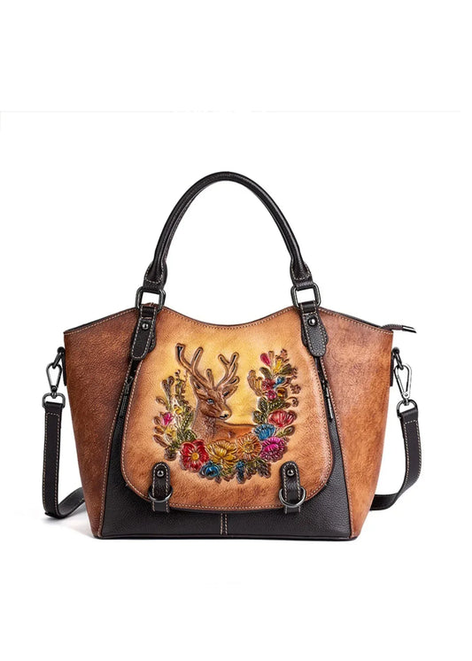 Leder Handtasche "Element" - TOLLzWOOD