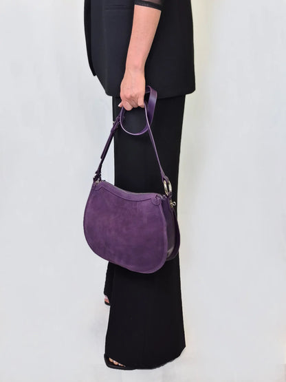 Leder Handtasche "Mohn" - TOLLzWOOD