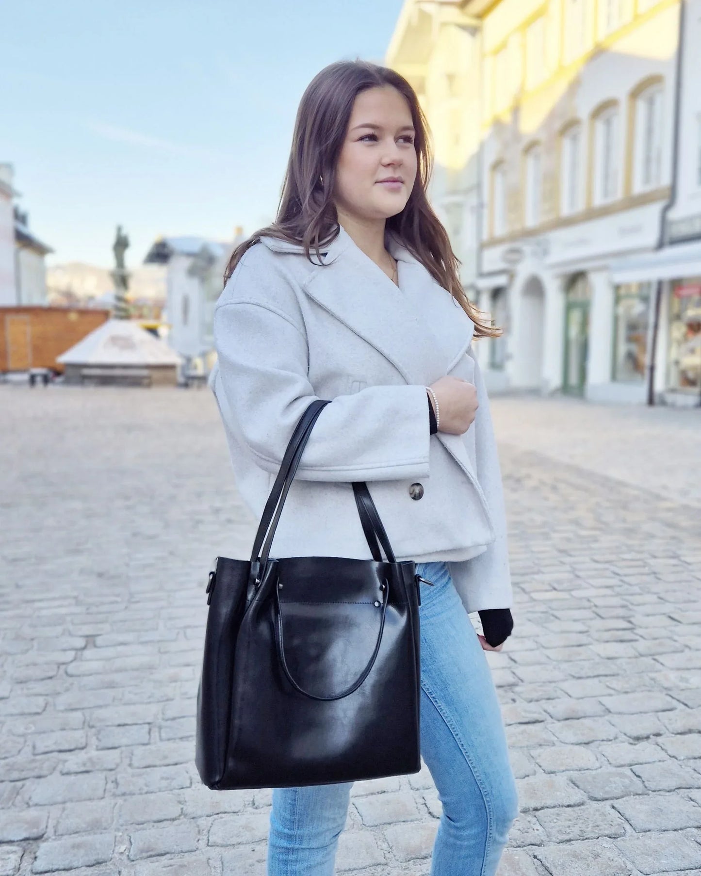 Leder Shopper "Aster" - TOLLzWOOD