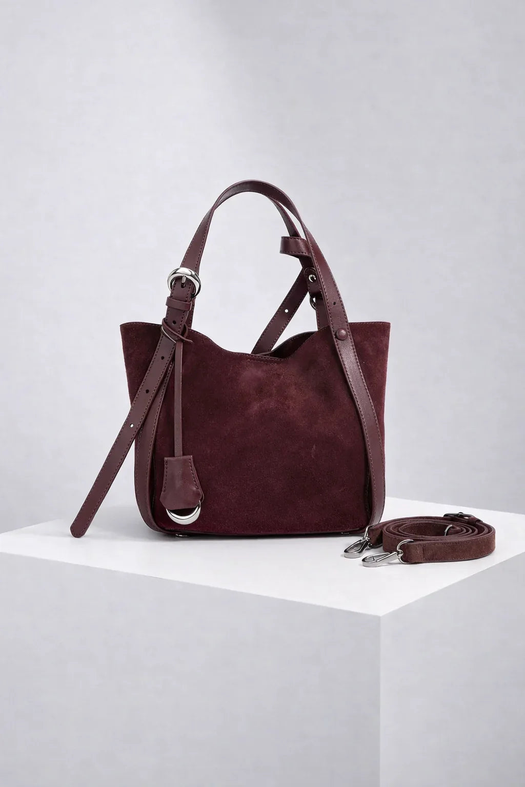 Leder Handtasche "Lotus" - TOLLzWOOD