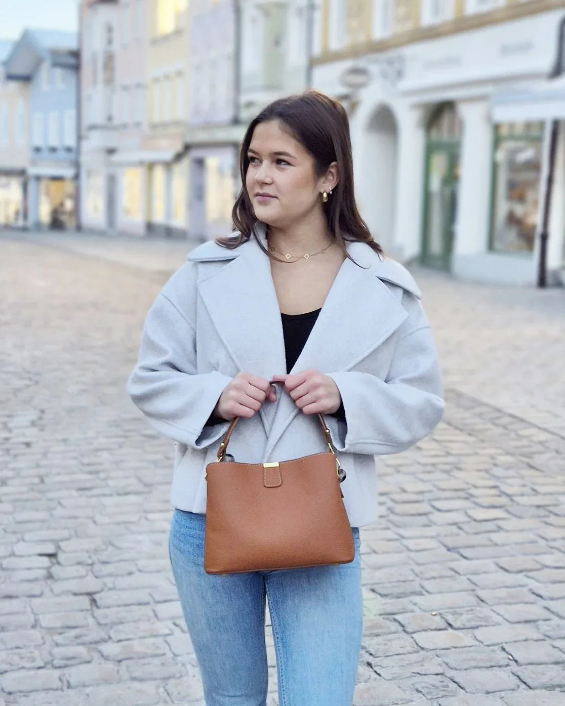 Leder Handtasche "Erika" - TOLLzWOOD