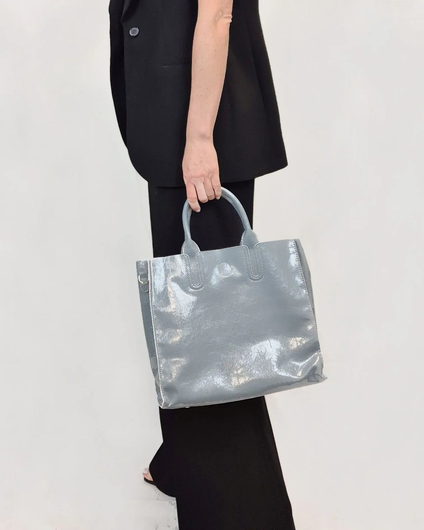 Leder Handtasche "Pfingstrose" - TOLLzWOOD