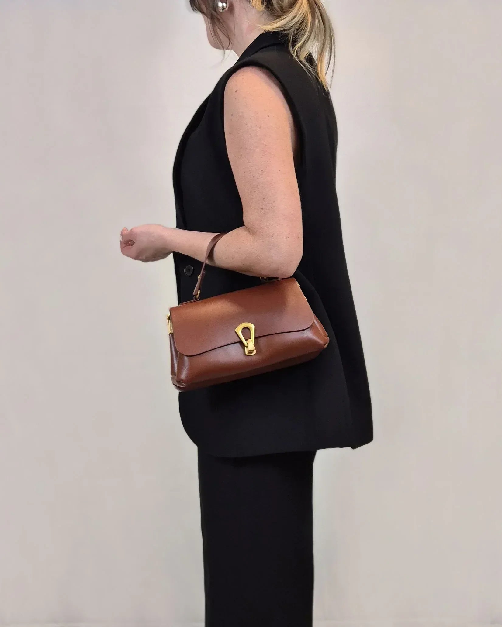 Leder Handtasche "Primel" - TOLLzWOOD