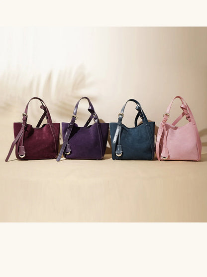 Leder Handtasche "Lotus" - TOLLzWOOD