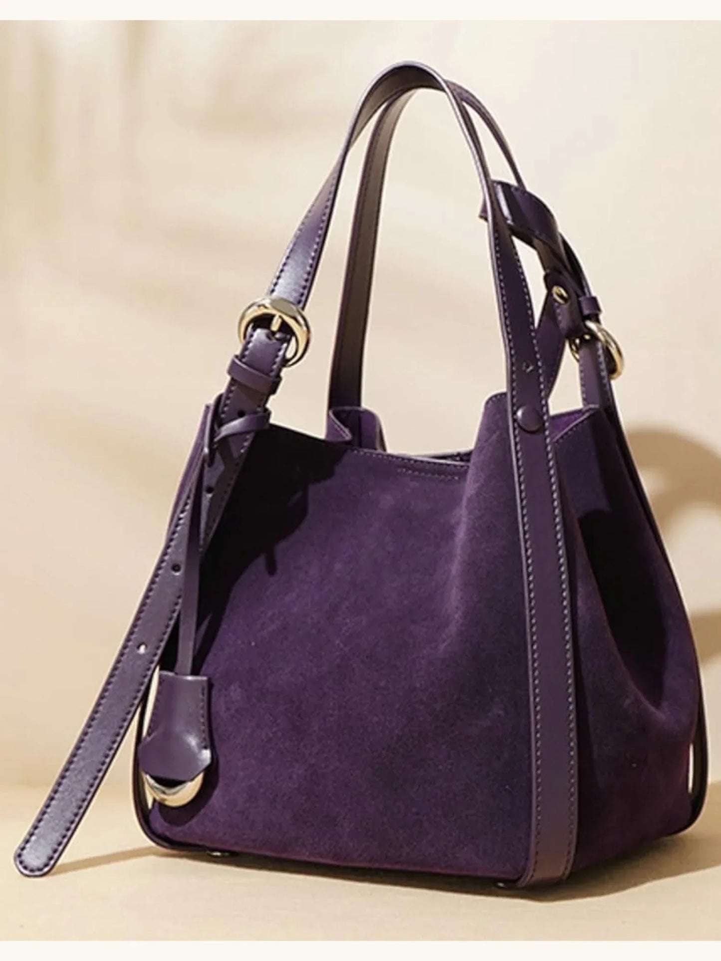 Leder Handtasche "Lotus" - TOLLzWOOD