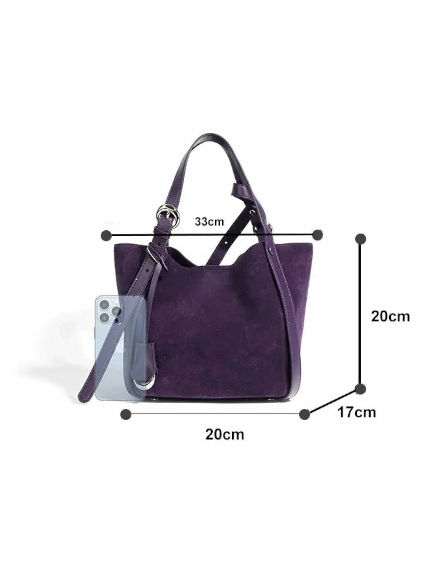 Leder Handtasche "Lotus" - TOLLzWOOD