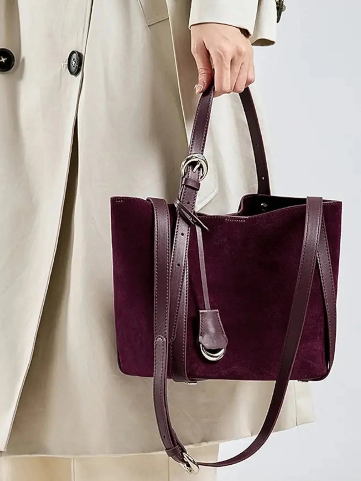 Leder Handtasche "Lotus" - TOLLzWOOD