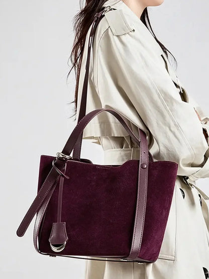 Leder Handtasche "Lotus" - TOLLzWOOD