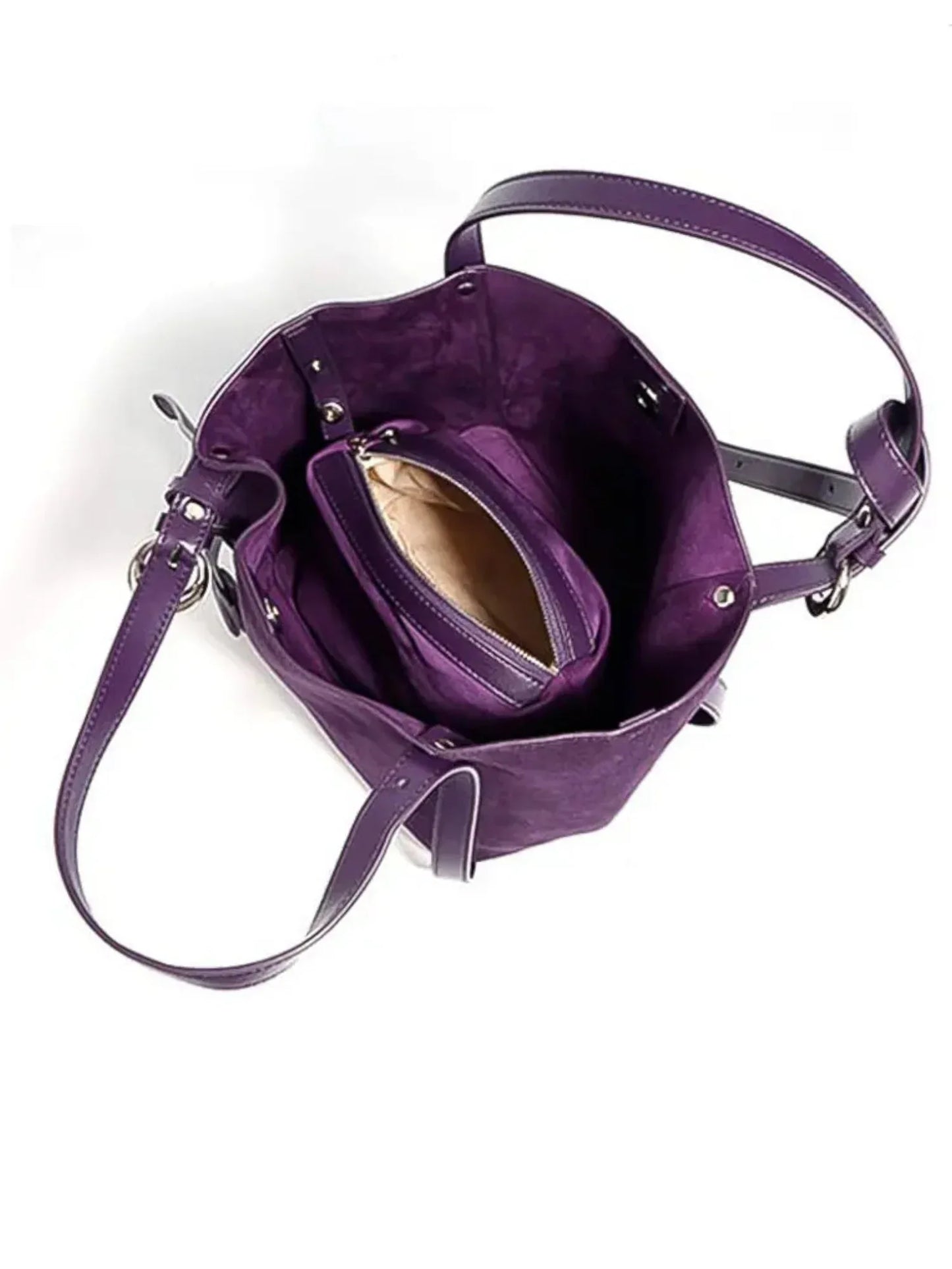 Leder Handtasche "Lotus" - TOLLzWOOD