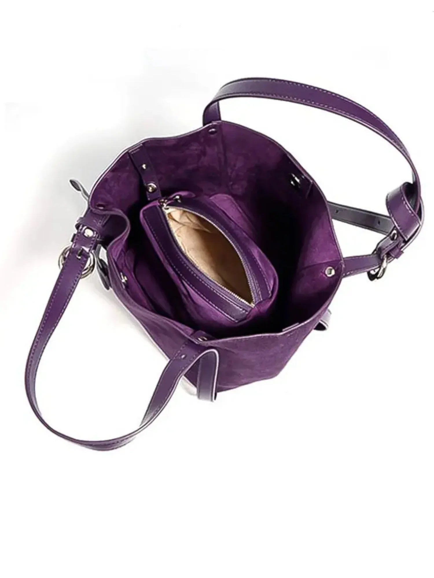 Leder Handtasche "Lotus" - TOLLzWOOD