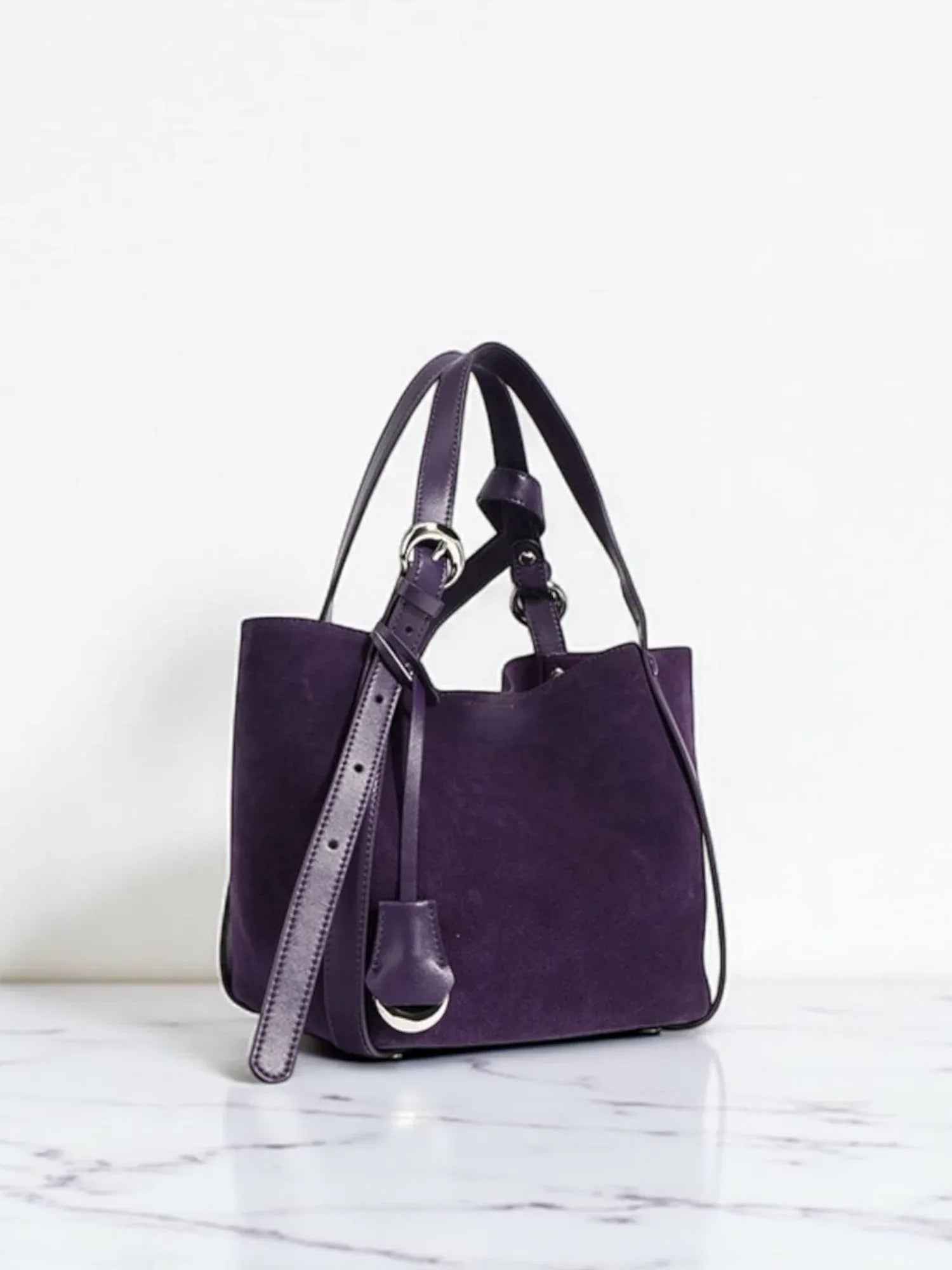 Leder Handtasche "Lotus" - TOLLzWOOD