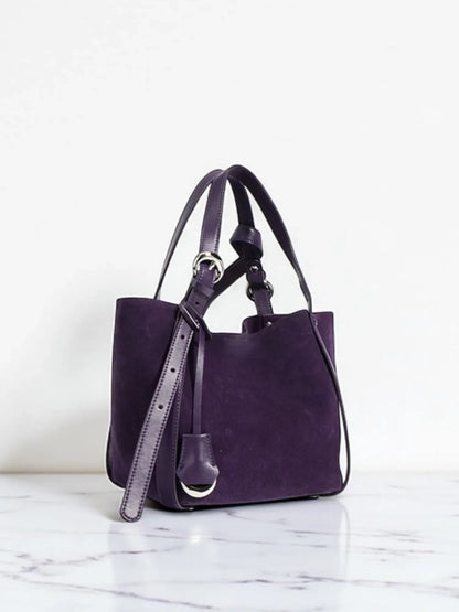 Leder Handtasche "Lotus" - TOLLzWOOD