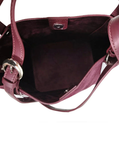 Leder Handtasche "Lotus" - TOLLzWOOD