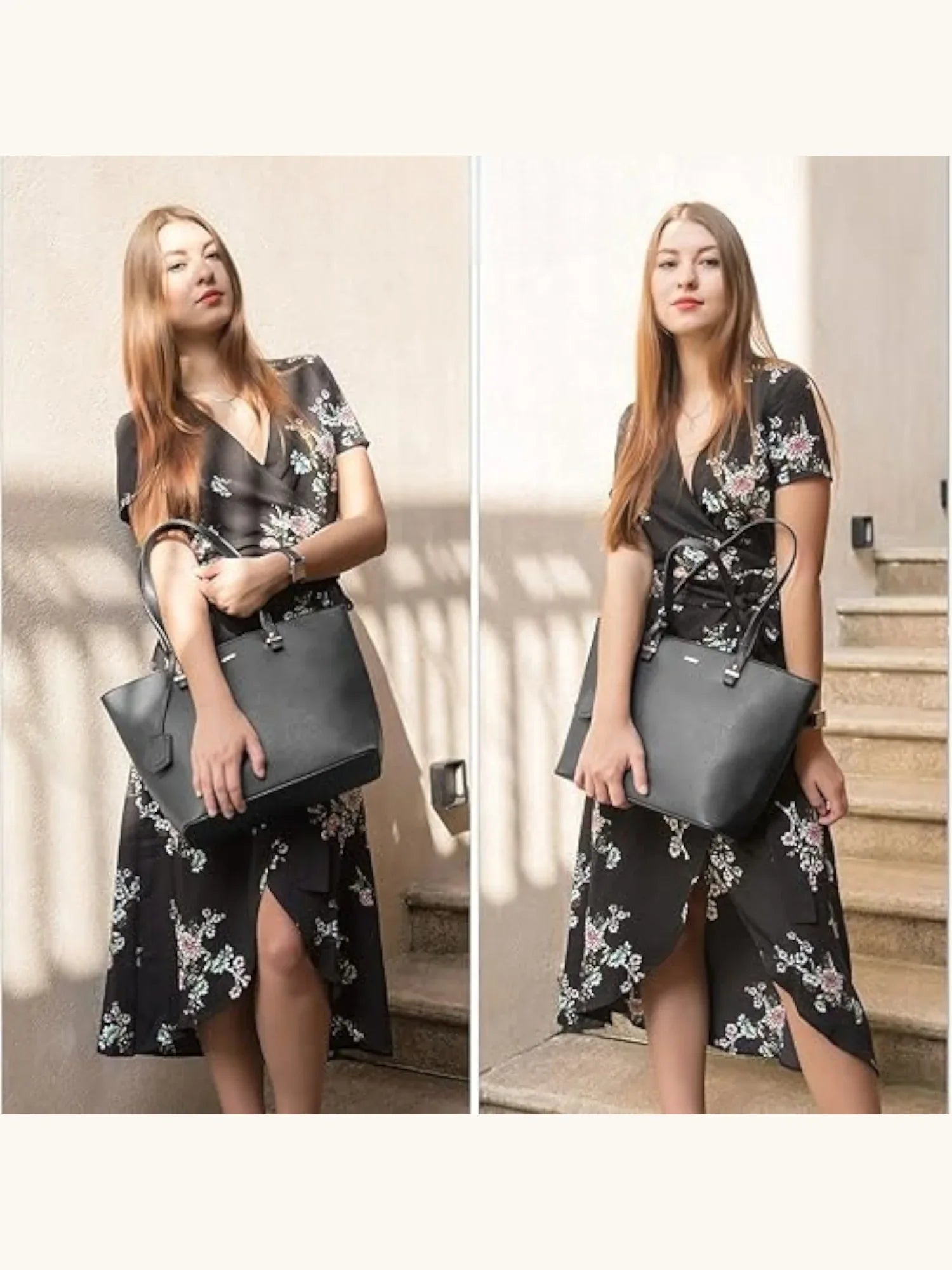 Leder Handtasche "Tulpe" - TOLLzWOOD