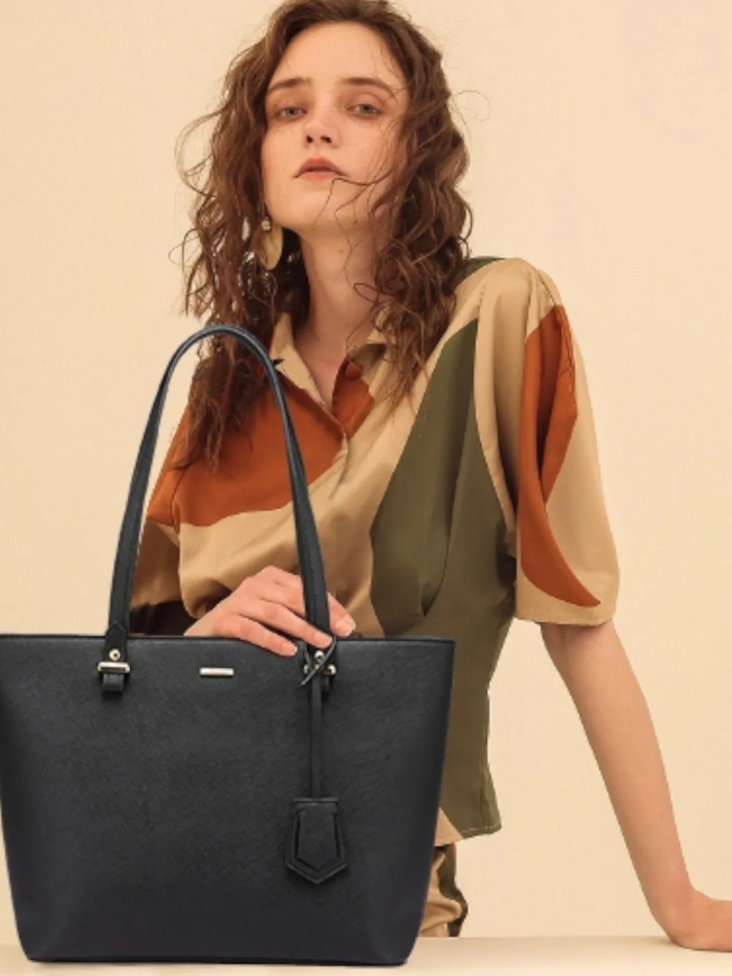 Leder Handtasche "Tulpe" - TOLLzWOOD