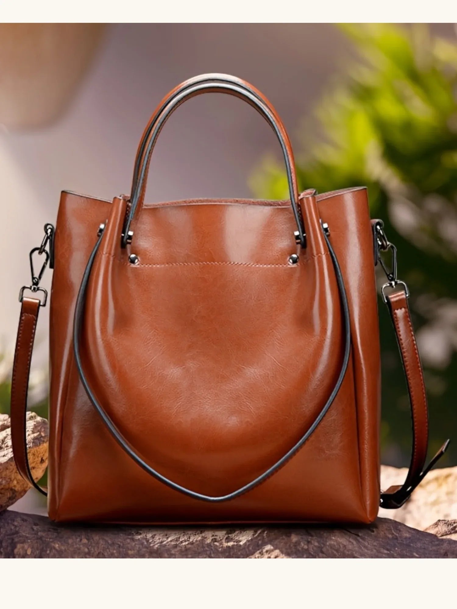 Leder Shopper "Aster" - TOLLzWOOD