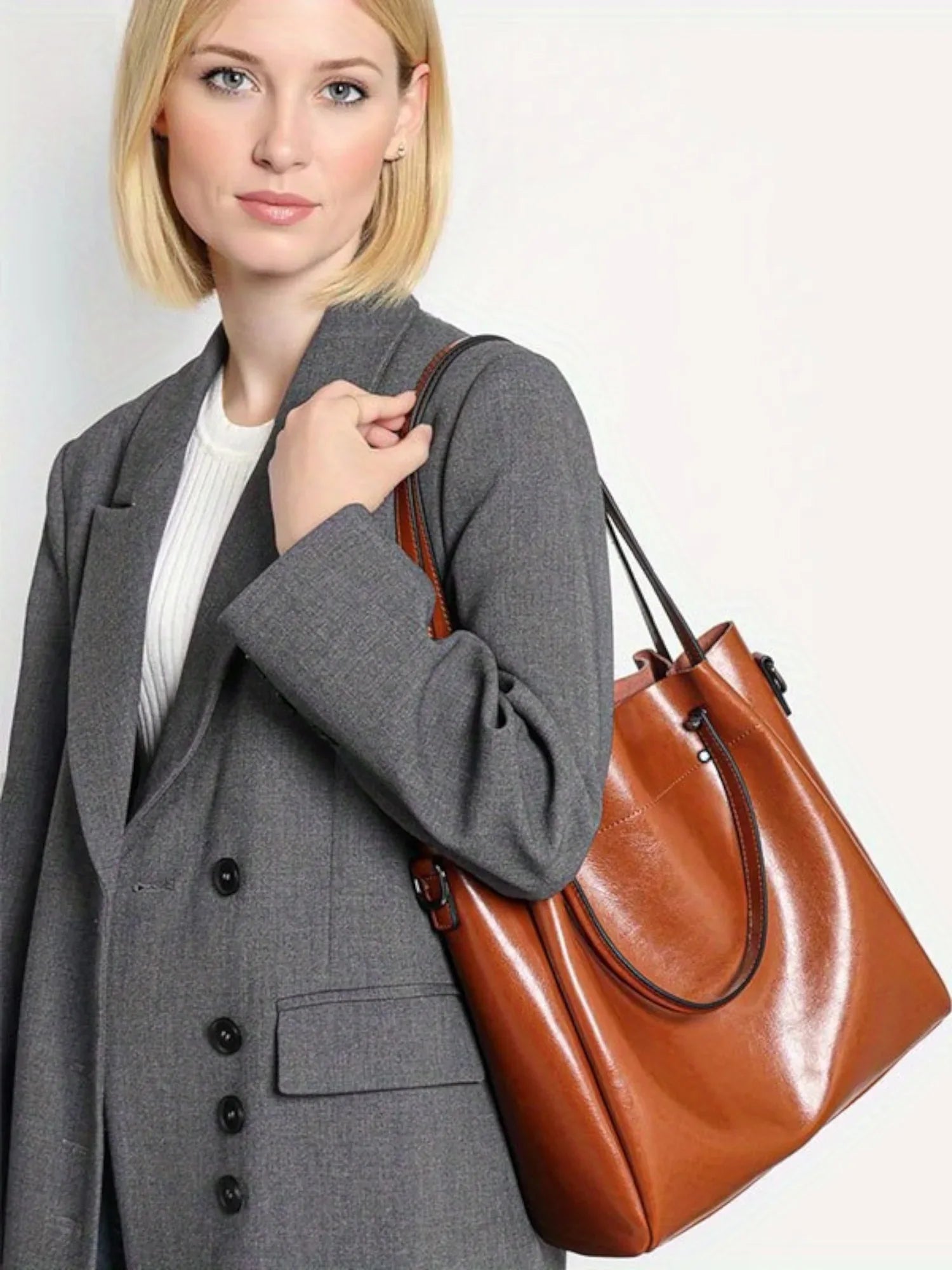 Leder Shopper "Aster" - TOLLzWOOD