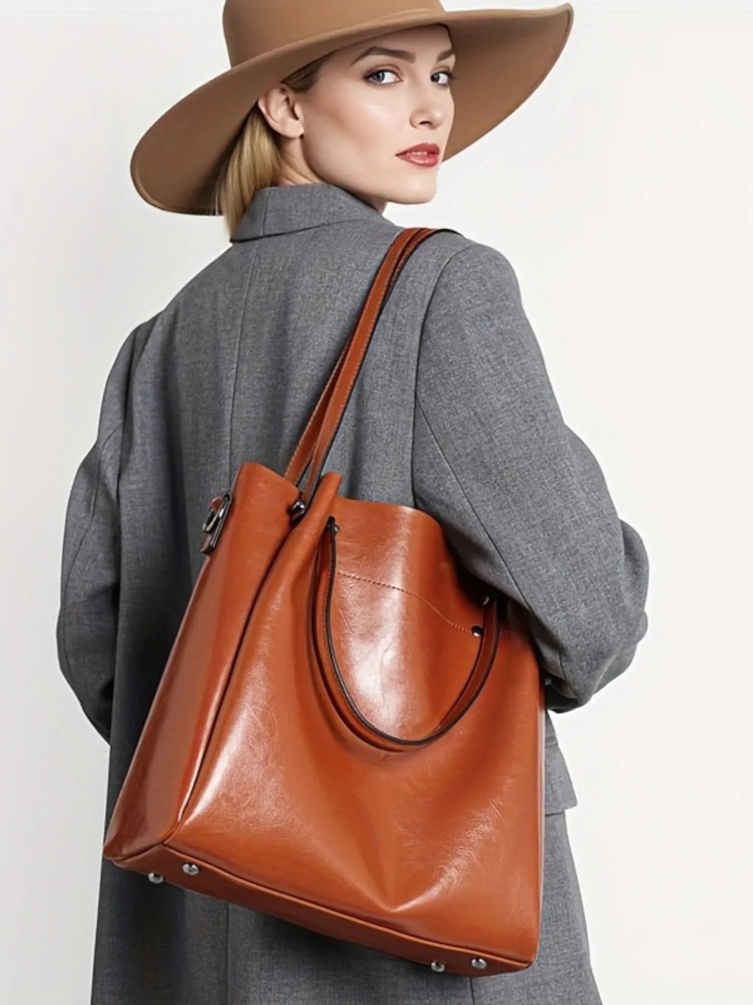 Leder Shopper "Aster" - TOLLzWOOD