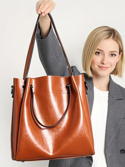 Leder Shopper "Aster" - TOLLzWOOD