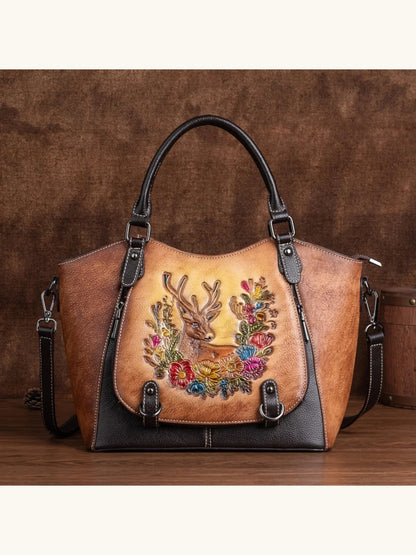 Leder Handtasche "Element" - TOLLzWOOD