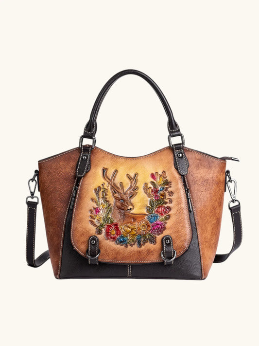 Leder Handtasche "Element" - TOLLzWOOD