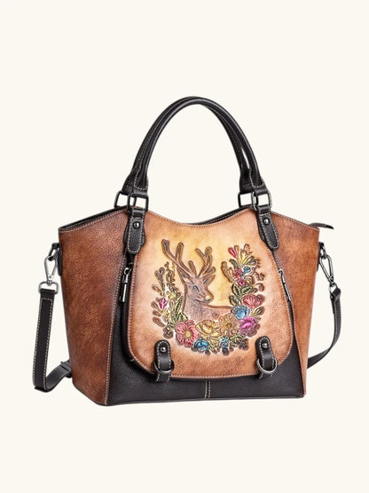 Leder Handtasche "Element" - TOLLzWOOD
