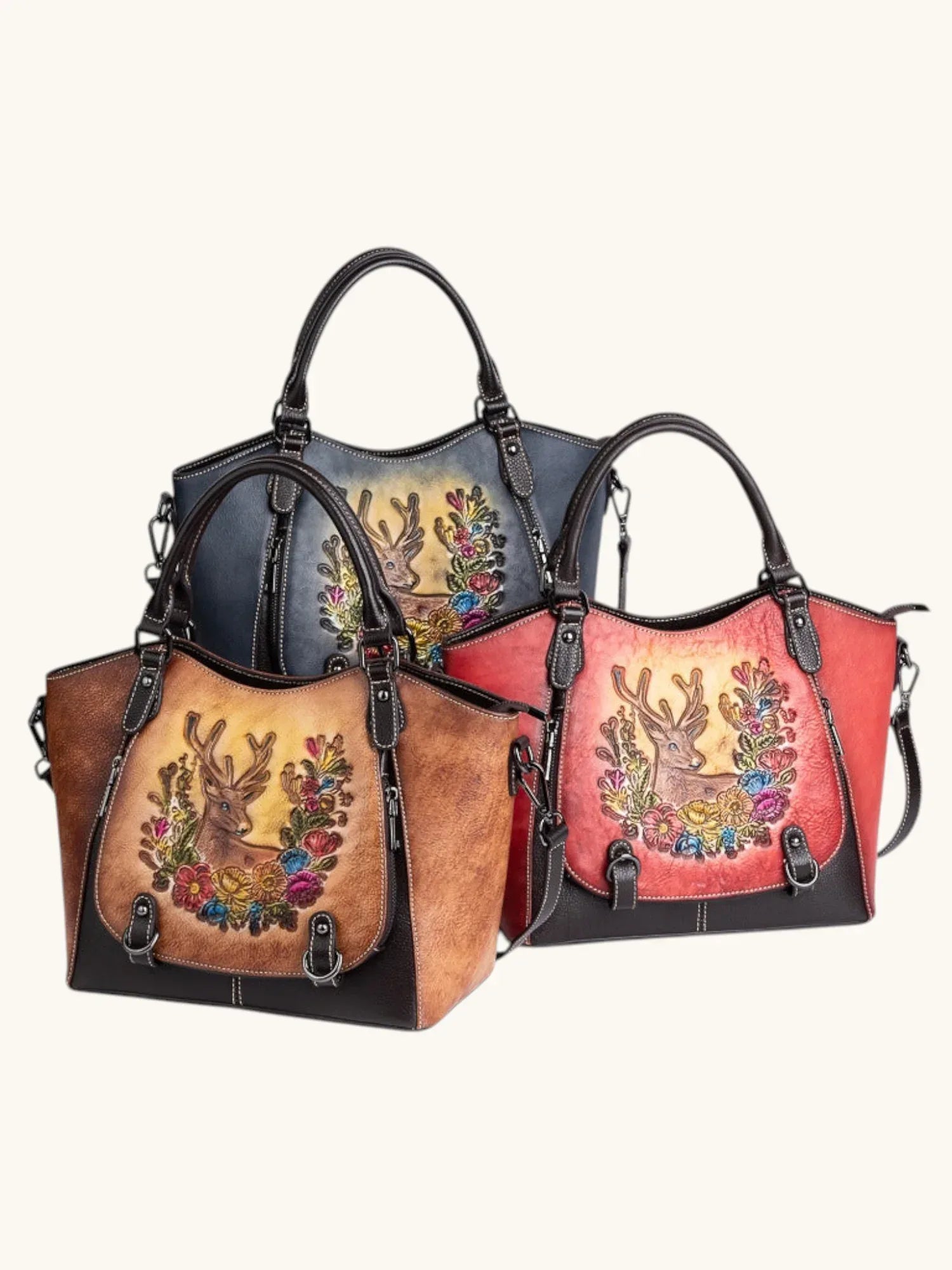 Leder Handtasche "Element" - TOLLzWOOD