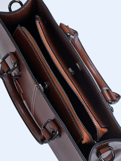 Leder Handtasche "Lilly" - TOLLzWOOD