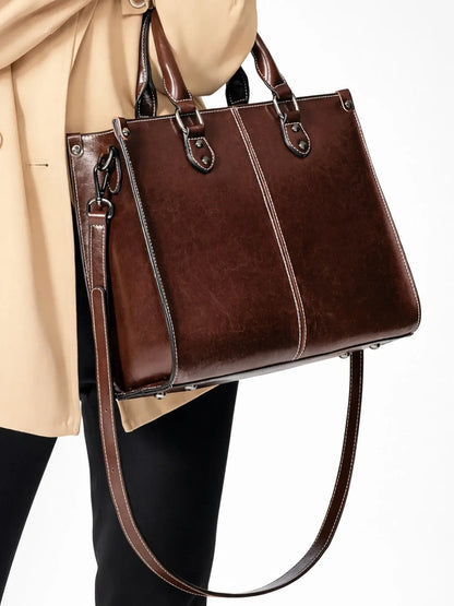 Leder Handtasche "Lilly" - TOLLzWOOD