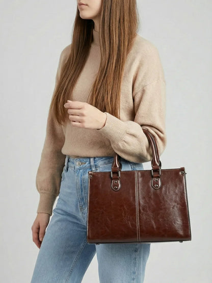 Leder Handtasche "Lilly" - TOLLzWOOD