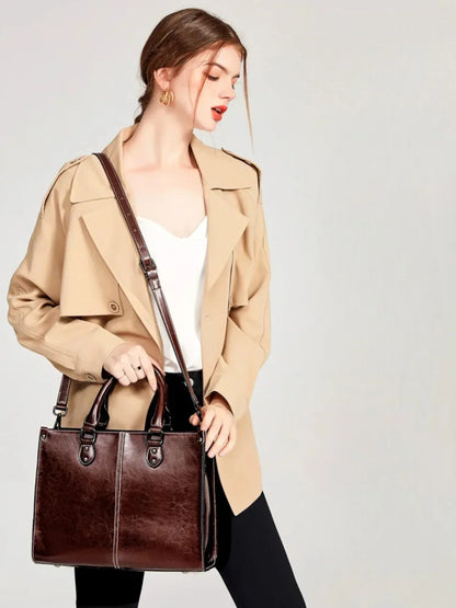 Leder Handtasche "Lilly" - TOLLzWOOD