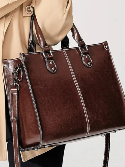 Leder Handtasche "Lilly" - TOLLzWOOD