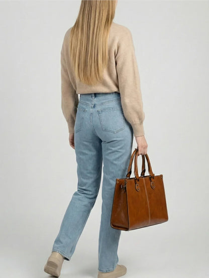 Leder Handtasche "Lilly" - TOLLzWOOD
