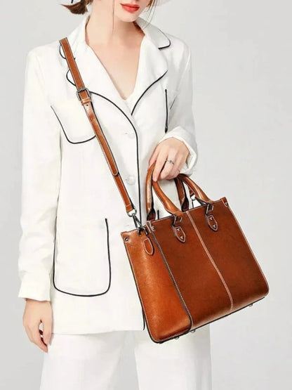 Leder Handtasche "Lilly" - TOLLzWOOD