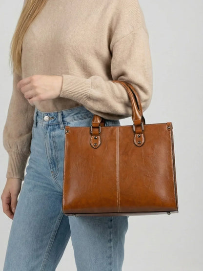 Leder Handtasche "Lilly" - TOLLzWOOD